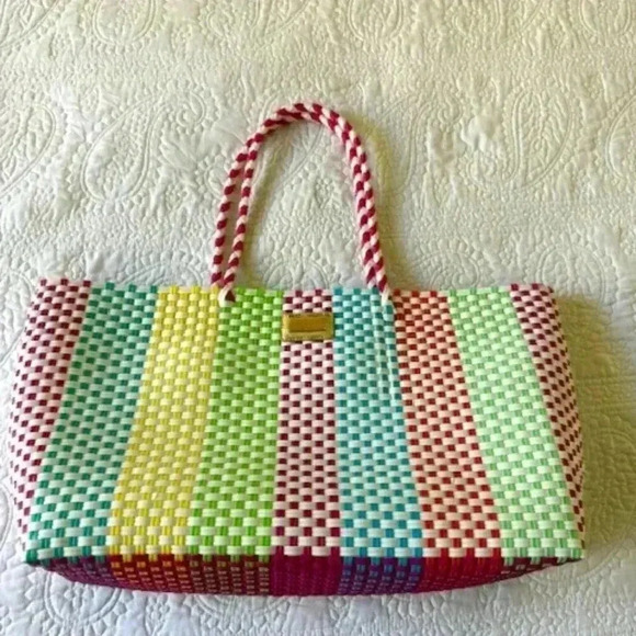 Lilly Pulitzer Handbags - Lilly Pulitzer Woven Tote In Multicolor